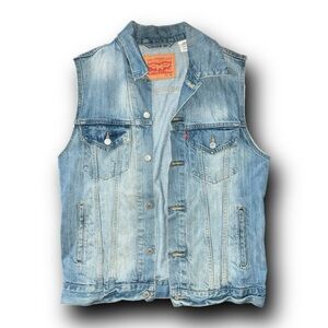 Levi's Light Blue Denim Vest